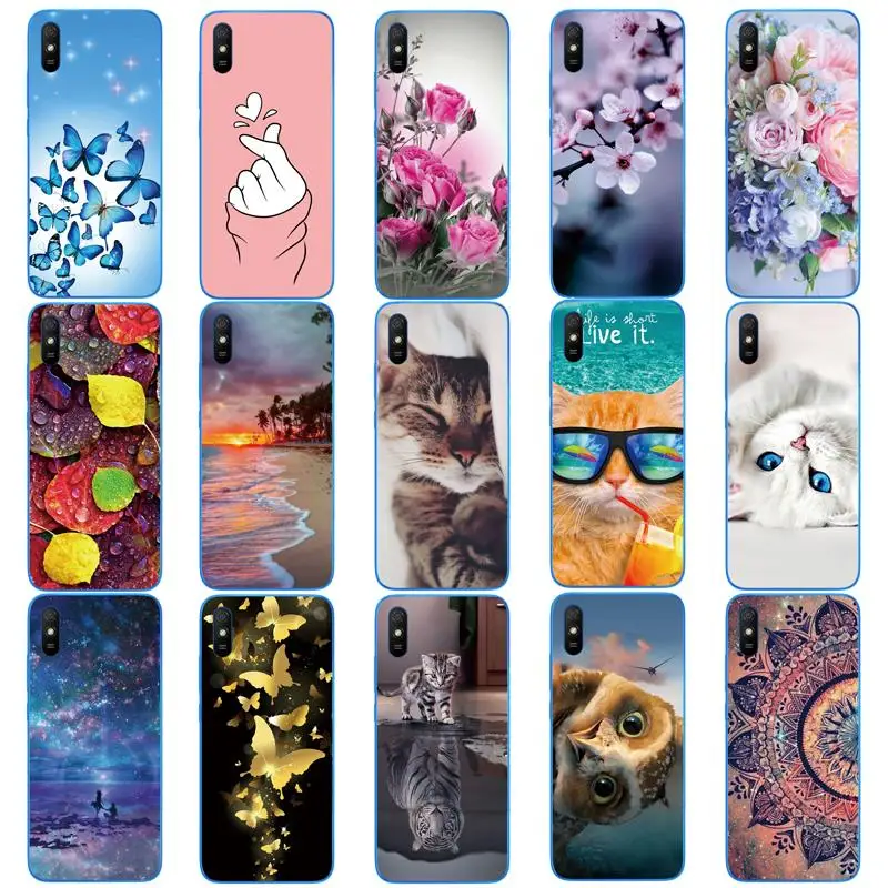 

For xiaomi redmi 9A Case Silicon Back Cover Phone Case For redmi 9A Soft touch Cases 6.53 inch funds etui bumper coque