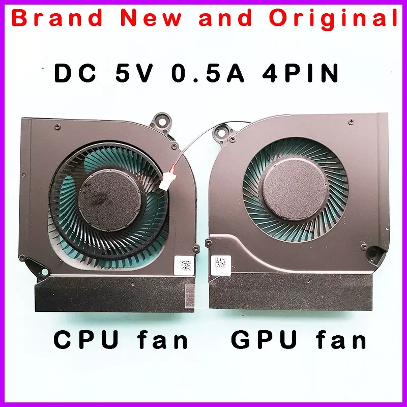 

New orignal laptop CPU GPU Cooling Fan Radiator For for Acer Nitro 5 AN515-55 AN517-52 N20C1 FML9 FMAQ DC5V DFS5K223052836