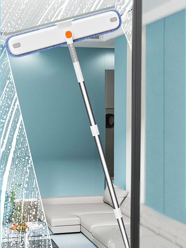 Joybos 3 In 1 Window Cleaning Mop with Scraper Combination Cleaning Brush Glass Cleaning Window Cleaner  Window Cleaning Tool