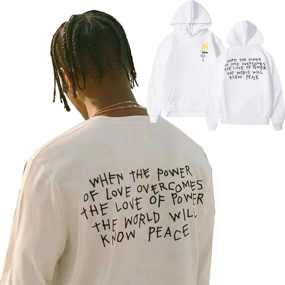 

New Travis Scott Hoodie Awesome Asap Rocky Print Hoodies Cactus Jack Streetwear Men Women Fashion Hip Hop Trend Sweatshirt Coat