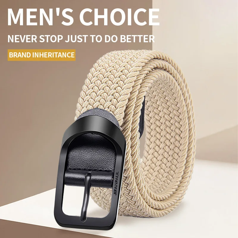 Мужской Универсальный Джинсовый Веб-ремень С Пряжкой На Люверсах