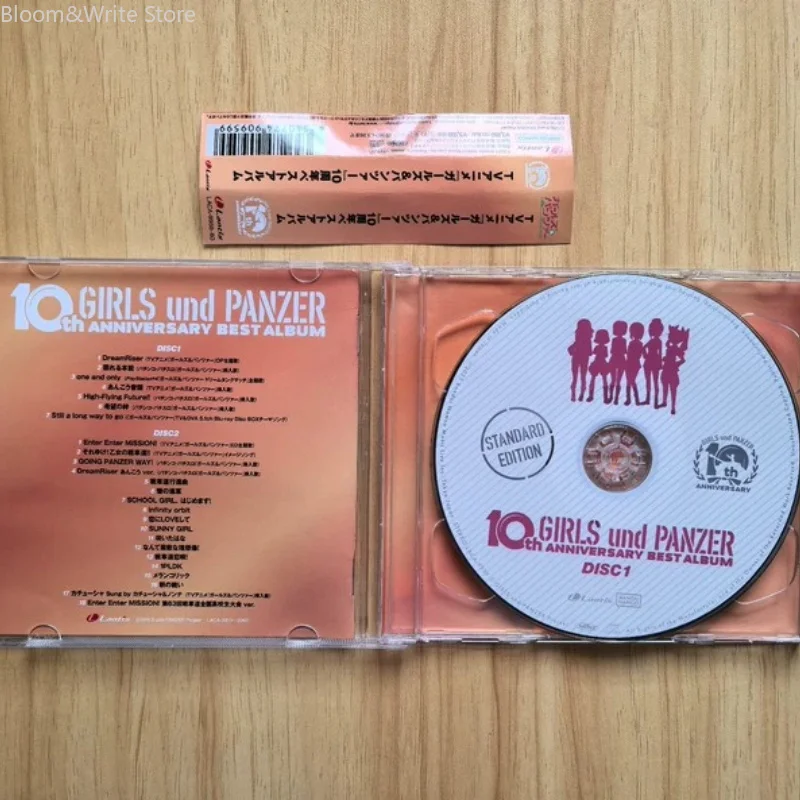 Фото Коллекционный набор музыкальных CD-дисков по аниме «Girls und Panzer»: ChouCho Music CD, 10-летний юбилейный бест-альбом, 2 диска, саундтреки для Walkman, коллекционная коробка №3