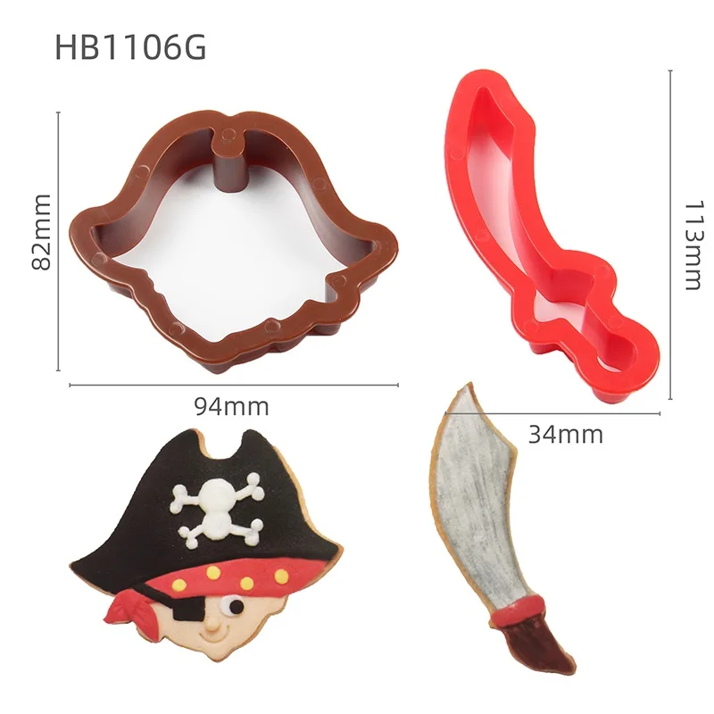 Бесплатная доставка новый пластиковый пиратский головной убор и нож 2 шт. модель
