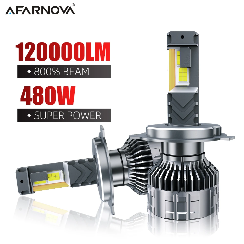 

H7 LED Canbus 7545 Csp H11 H1 H4 150000LM 480W HB3 9005 HB4 9006 H8 HIR2 LED Car Headlight Bulb Auto fog light Motorcycle 6000K