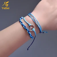 3pcs women bracelet woman fashion 2022 paracord bracelet set pack summer kids jewellery for girls free shipping items