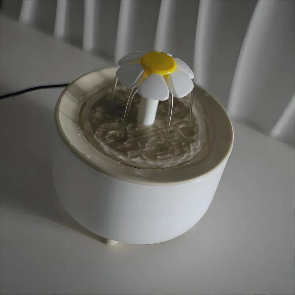 Поилка для домашних животных Прозрачная с фильтром 1200 мл USB