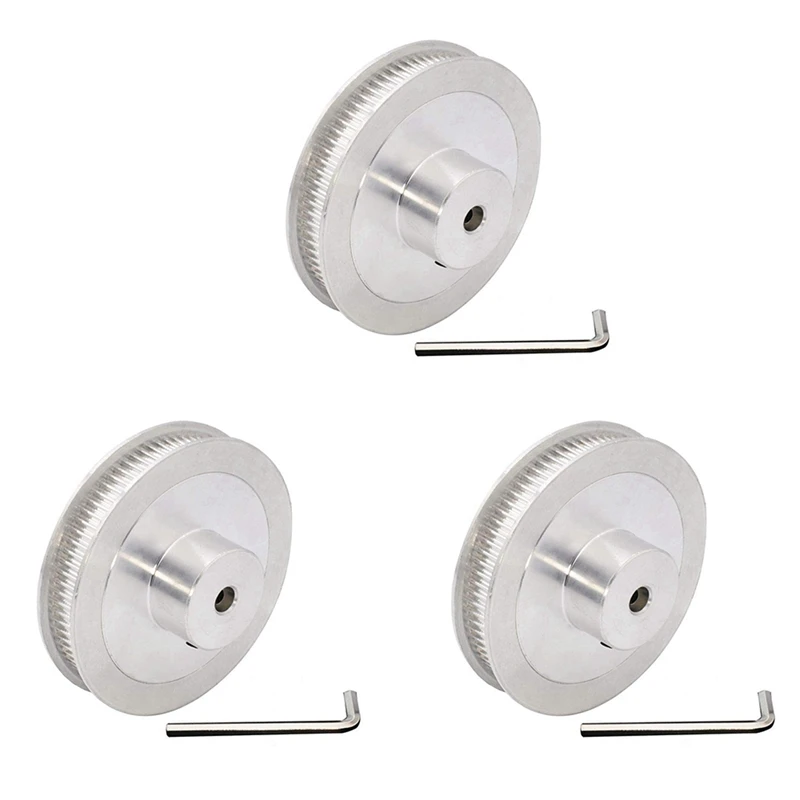 

3 комплекта 5 мм отверстие GT2 80 T шкив синхронное колесо 2GT ремень ГРМ шкив 80 зубцов для 3D принтера Voron 2.4 ширина ремень 6 мм