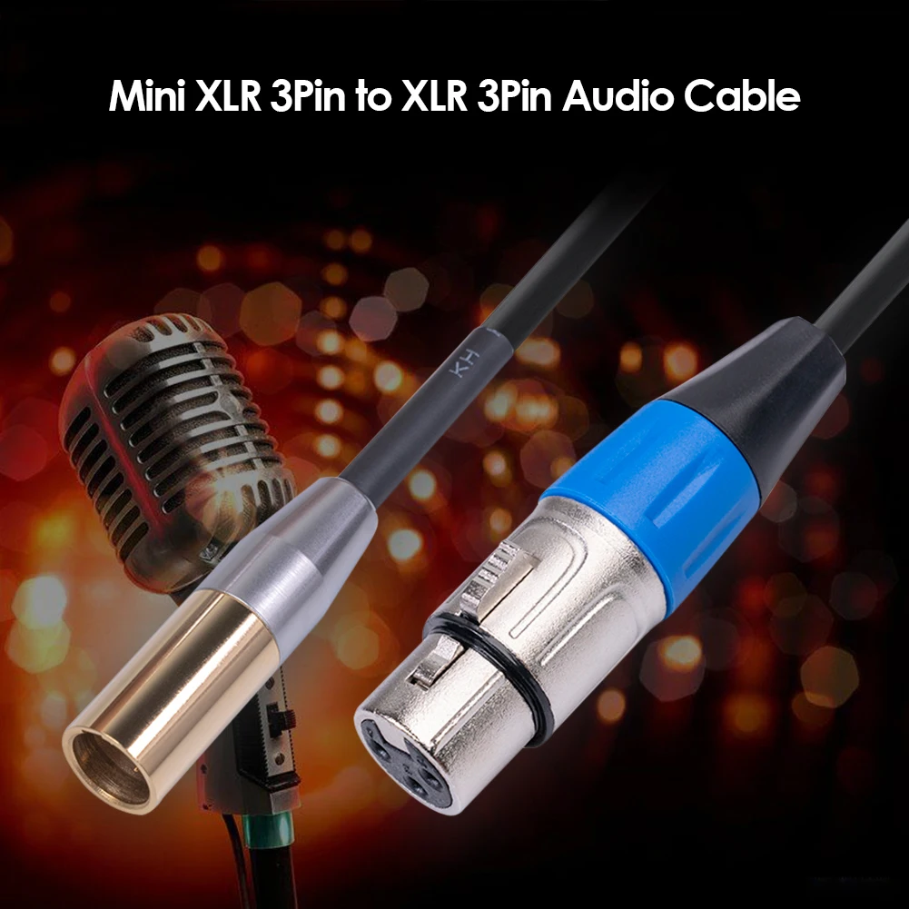 

Female Audio Cables Audio Cable XLR 3 Pin Male to XLR 3 Pin Cord Microphone Mixer for XK101K18 Mini Canon Camera