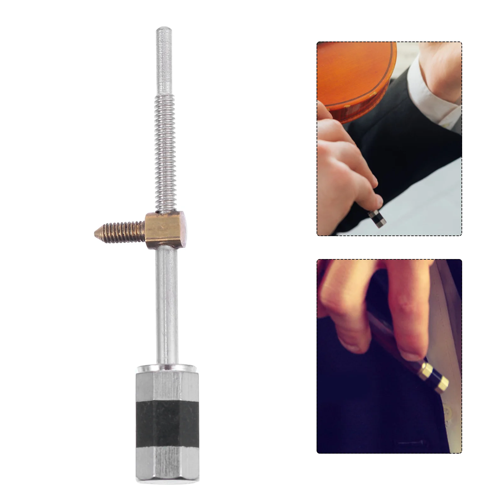 

Viola Parts Violin Accessories Carbon Fiber Bow Eyelet Accessory 4/4 Screw Metal