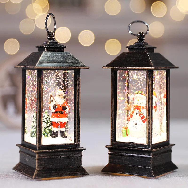 

Christmas Gift Night Light Luminous Cute Portable Small Oil Lamp Holiday Decoration Gift Desktop Decoration