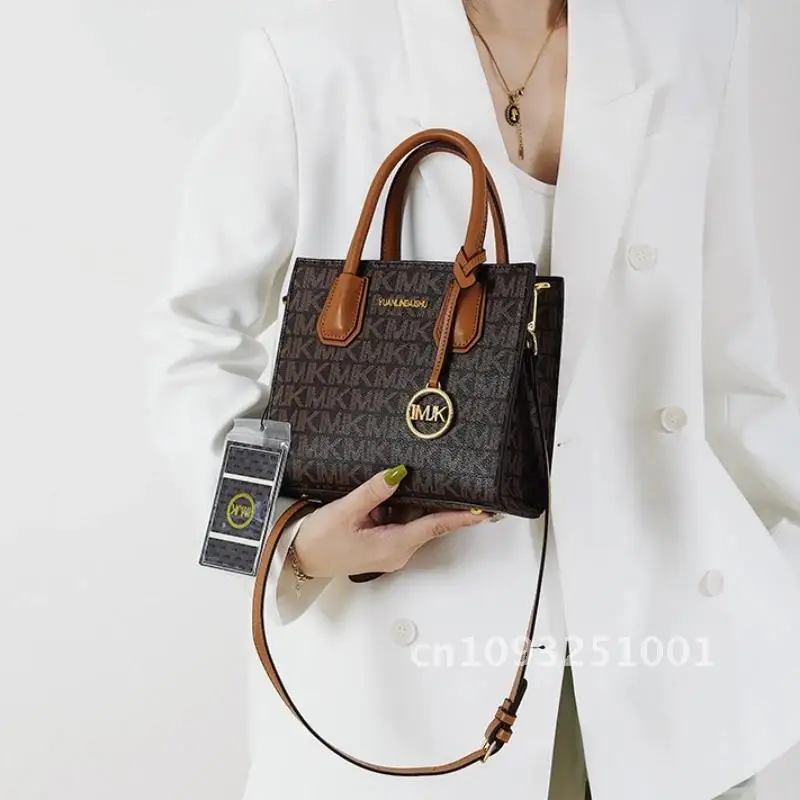 Новая модная женская большая сумка трендовая брендовая через плечо с принтом в