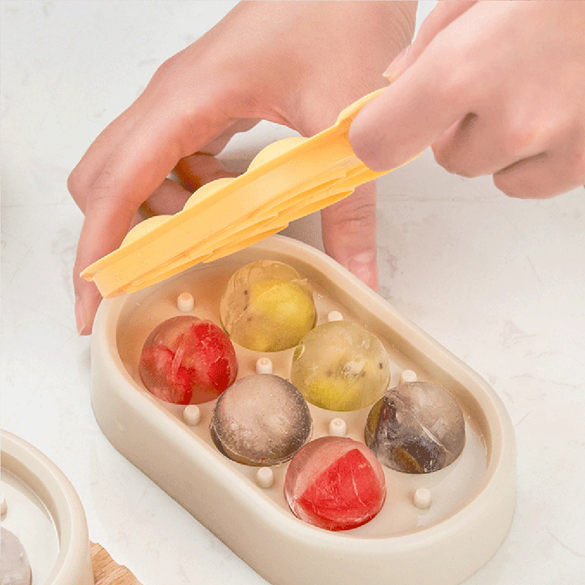 

6 ячеек, креативный Силиконовый поднос для еды, льдогенератор «сделай сам», поднос для льда, дополнительная коробка для еды, кухонные гаджеты