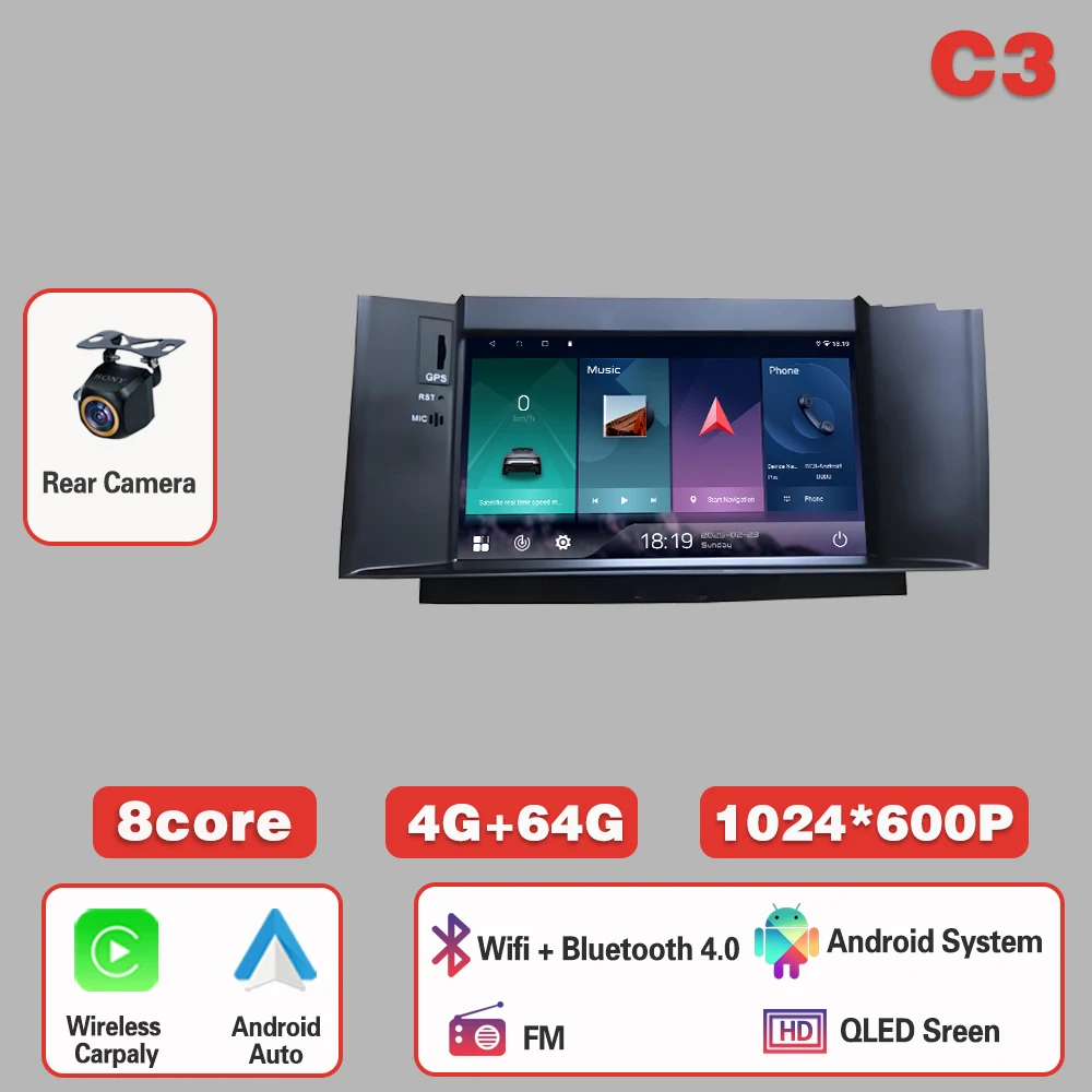 

Беспроводной CarPlay Android14 для Citroen C4 C4L DS4 2011 2012-2016 Автомагнитола GPS Мультимедиа 2 din Стерео