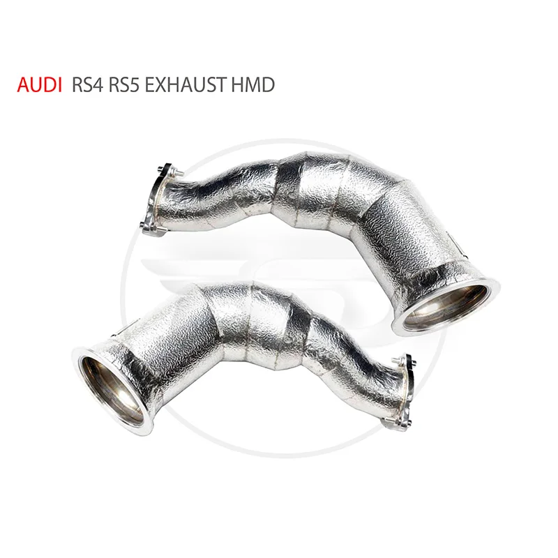 

HMD Exhaust Manifold Downpipe For Audi RS4 RS5 Car Accessories With Catalytic Converter Header Without Cat Pipe