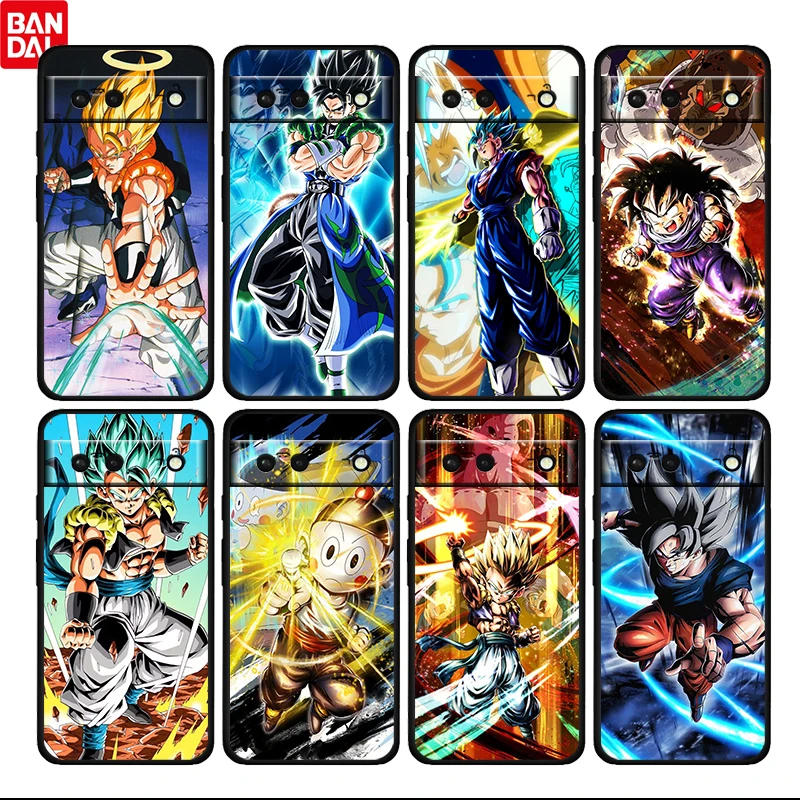 

Cartoon Dragon Ball Goku Cool Shockproof Cover for Google Pixel 7 6 Pro 6a 5 5a 4 4a XL 5G TPU Black Phone Case Shell Soft Funda