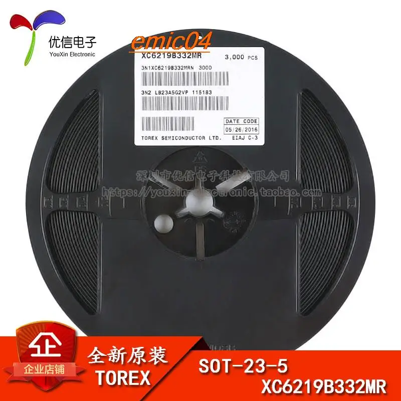 

10 шт., Оригинальные запасные части XC6219B332MR SOT-23-5 (LDO)