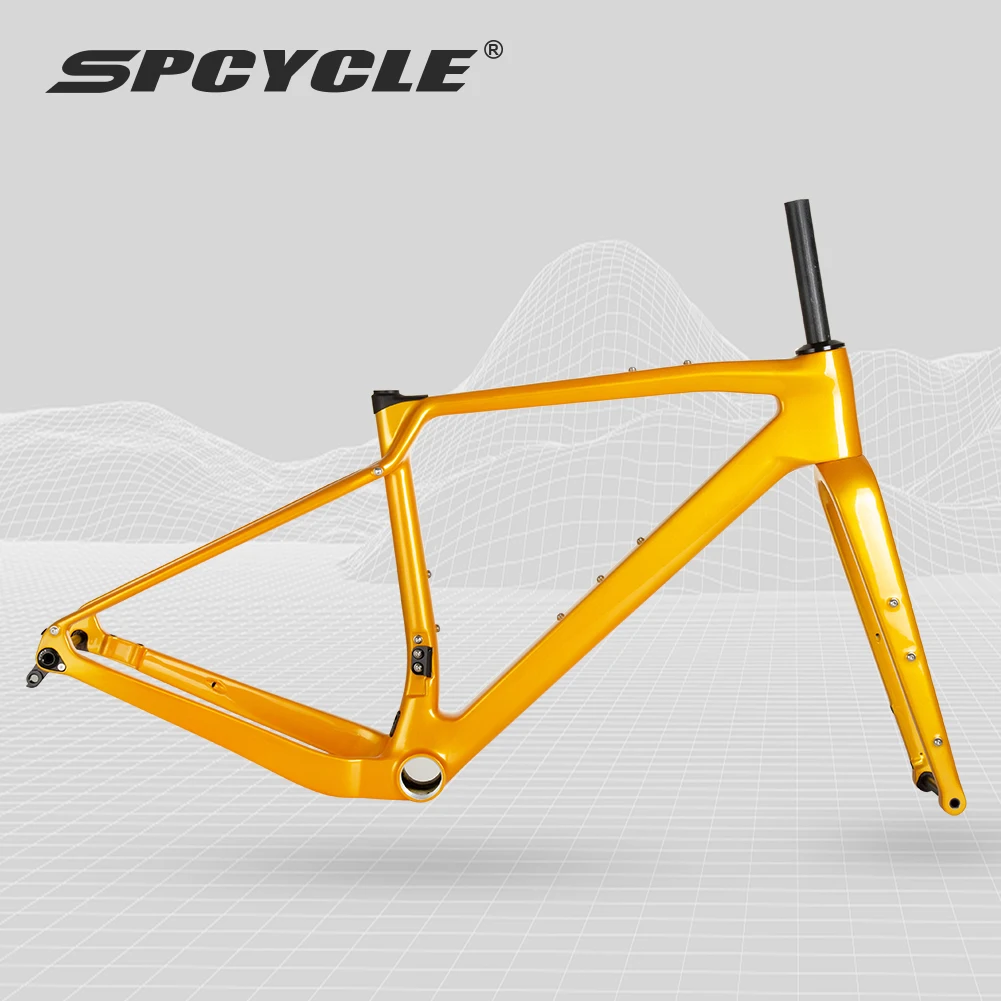 2023 New T1000 Carbon Gravel Frame 700*47C Cyclocross Bike Frame T47  Disc Brake Gravel Bike Frameset Road Bike Frame