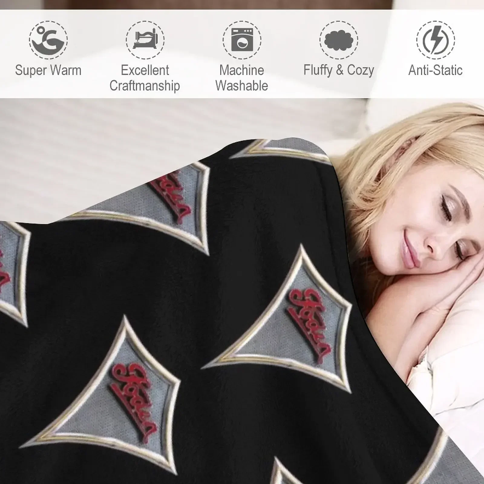 Винтажное деревянное решетку с эмблемой декоративное одеяло декоративные