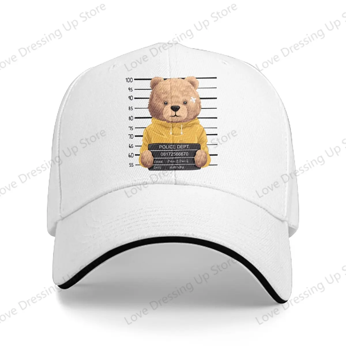 Новый плюшевый мишка для мужчин и женщин бейсболки с медвежонком mugshot папина