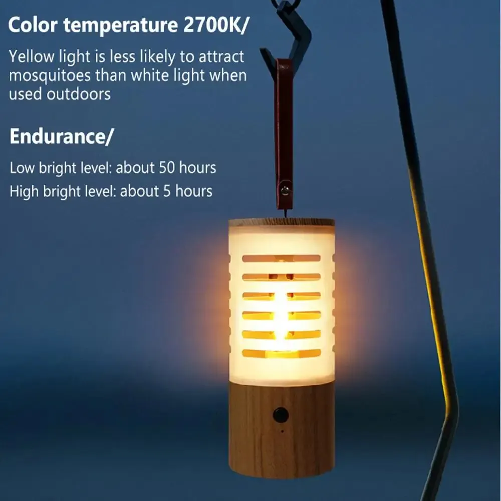 

Портативная деревянная Светодиодная лампа с плавным затемнением