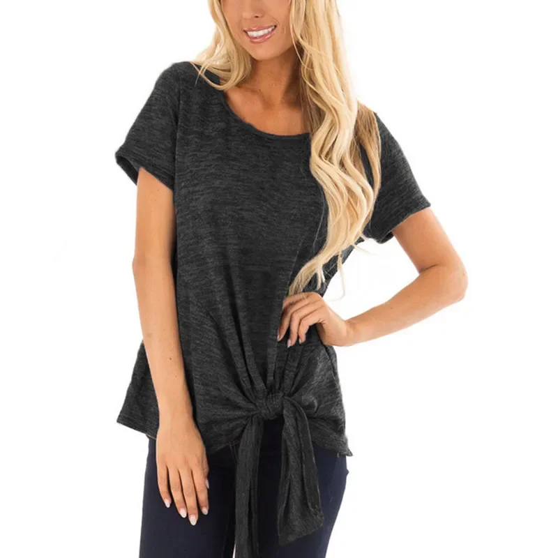 

Новинка лета 2022 Футболка для беременных женщин с коротким рукавом GRAY22