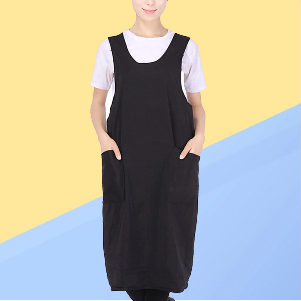 

Apron Hair Salon Stylist Womencutting Haircut Aprons Barber Barbers Chef Cape Cooking Work Kitchen Adult Smockrobe Black Smocks