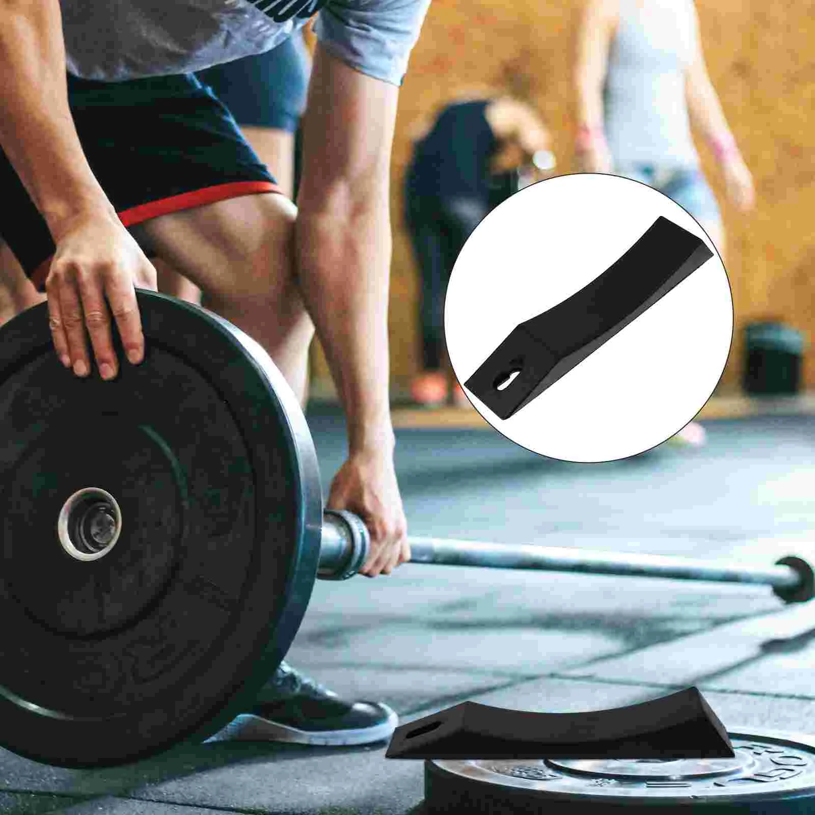 

Jack Barbell Deadlift Pad Weight Plate Alternative Cushion Powerlifting Load Unload Plates Dumbbell Weightlifting Silicone Line