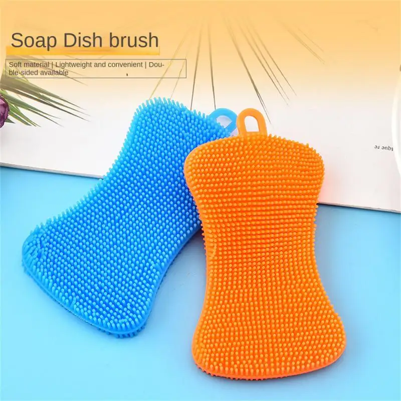 

New Multifunctional Dishwashing Brush Cleaning Brush Vegetable Cleaning Brush Kitchen Scouring Brush TPE Brush Kitchen Utensils