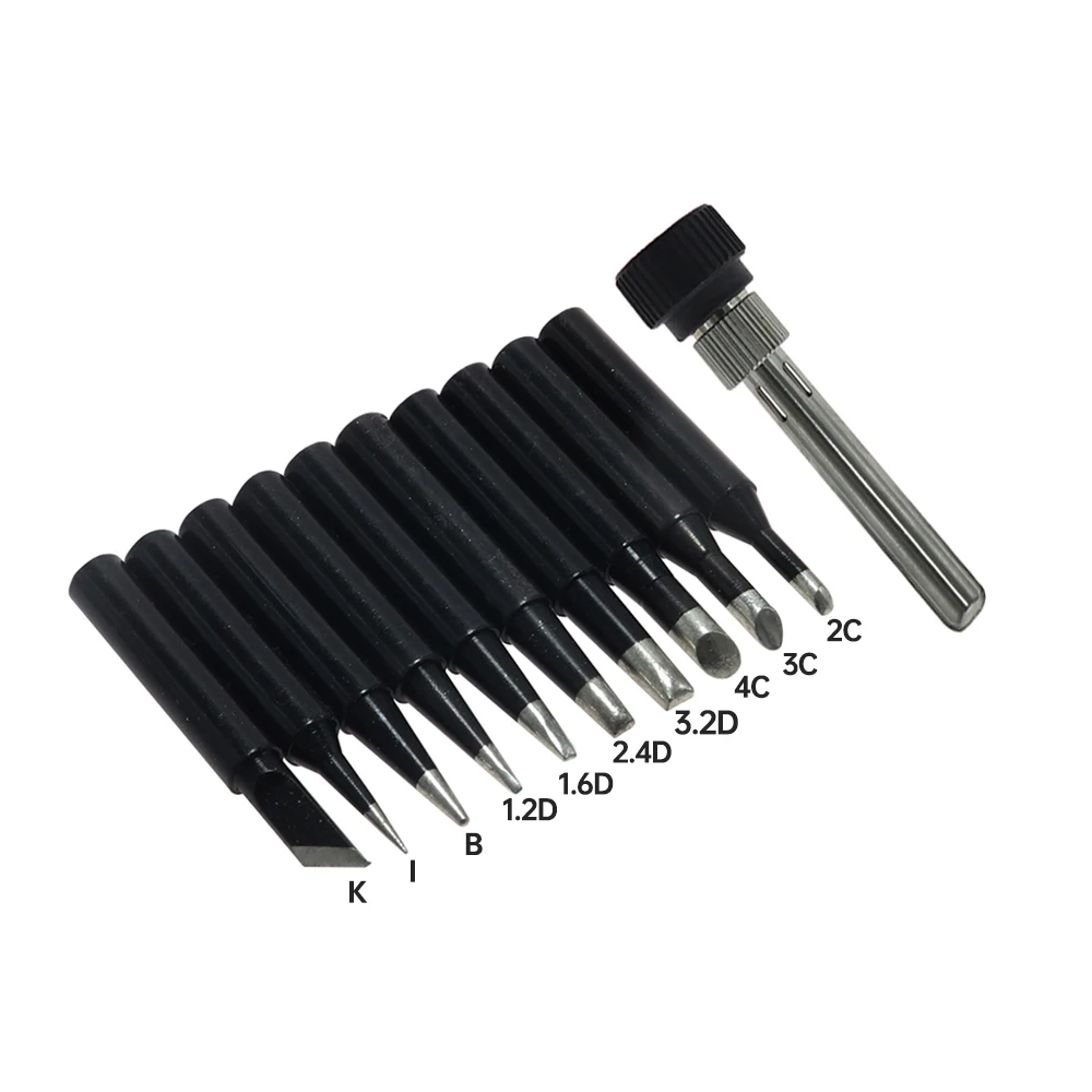 

Сварочные жала, 10 шт./лот, бессвинцовое паяльное жало 900M-T-K/B/I/2C/3C/4C/1.2D/1.6D/2.4D/3.2D для паяльной станции 936 937