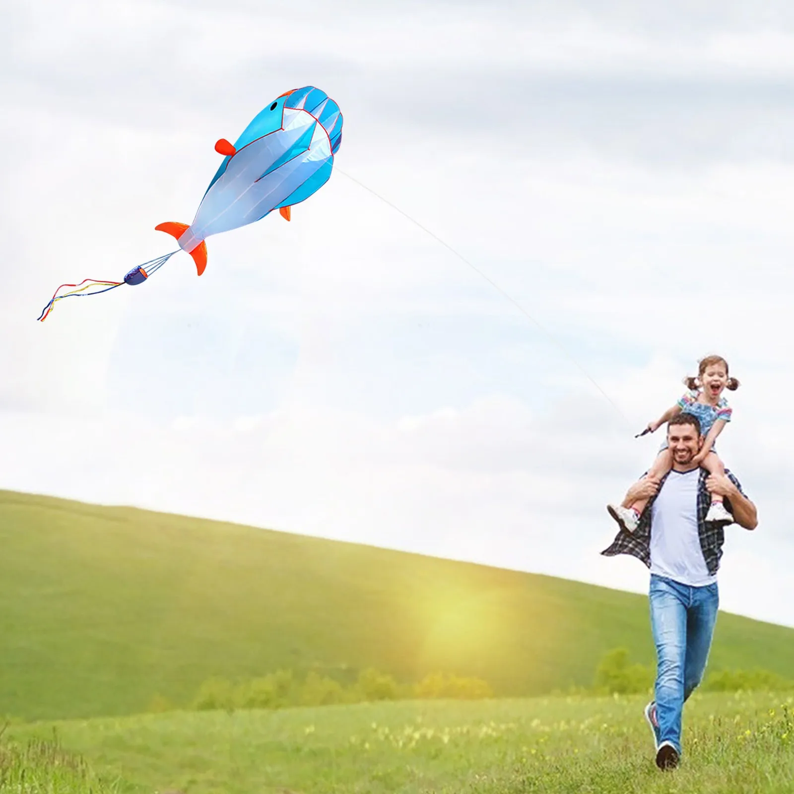 

Huge Girl Toy Lot Squid Kites for Adults Giant Image 3D Carton Animal Kite Large Dolphin Beach Kites With Huge Frameless Soft