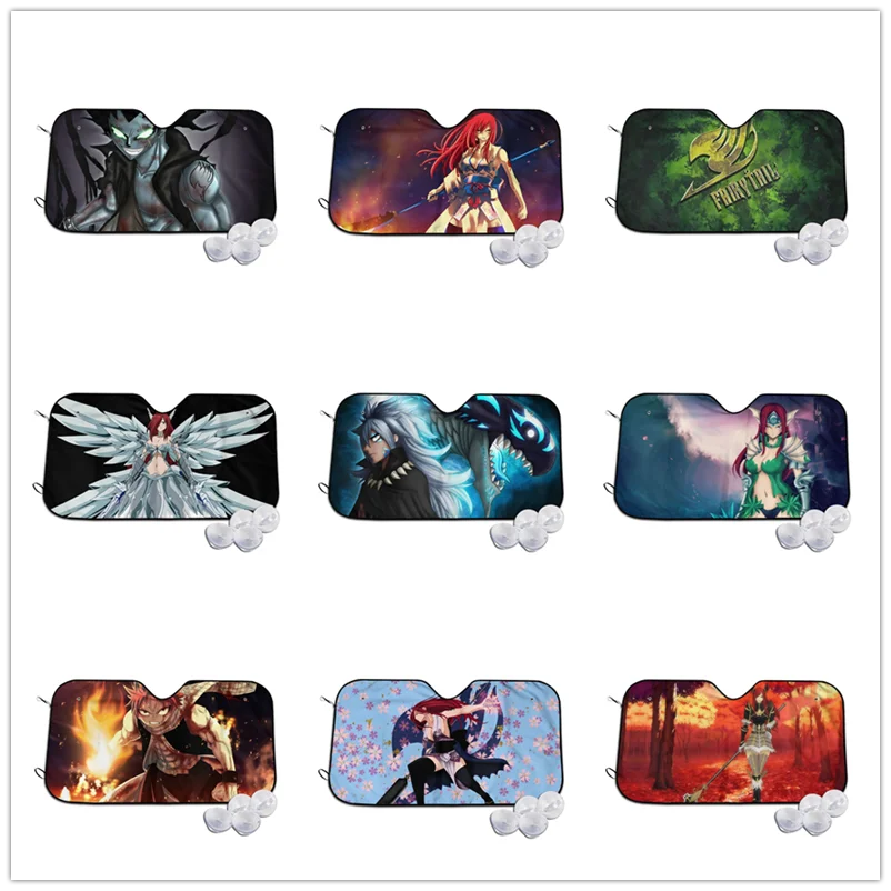 

Fairy Tail Car Windshield Sun Shade - Blocks UV Rays Sun Visor Protector Sunshade to Keep Your Vehicle Cool and Damage Free