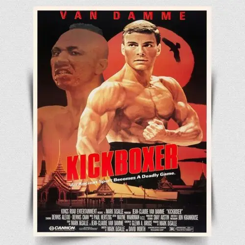KICKBOXER VAN DAMME знак металлическая настенная табличка для кинотеатра мужская пещера