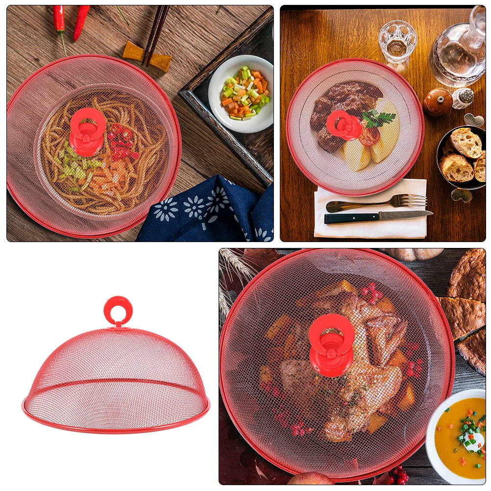 

Cover Tent Covers Mesh Dome Platenet Cake Picnic Microwave Outdoor Fly Metal Umbrella Dish Lid Stainless Steel Serving Covering