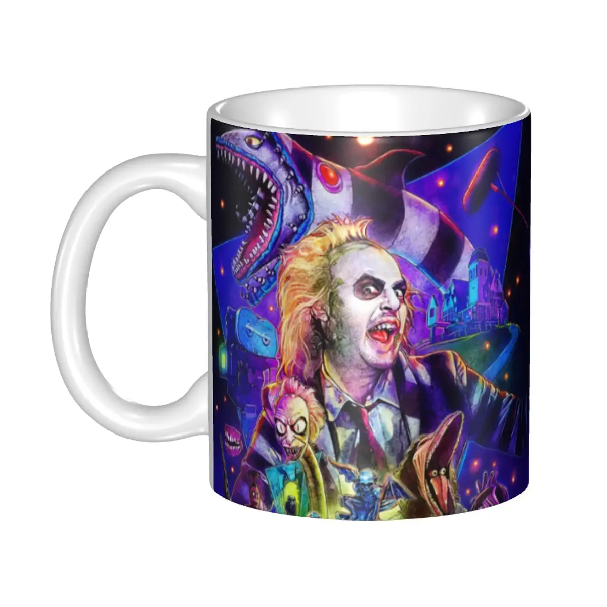 

Кружка из фильма «ужас Фэнтези» от Beetlejuice, керамическая кофейная кружка Тим Кеннеди на заказ, креативный подарок, чашки для работы на открыт...