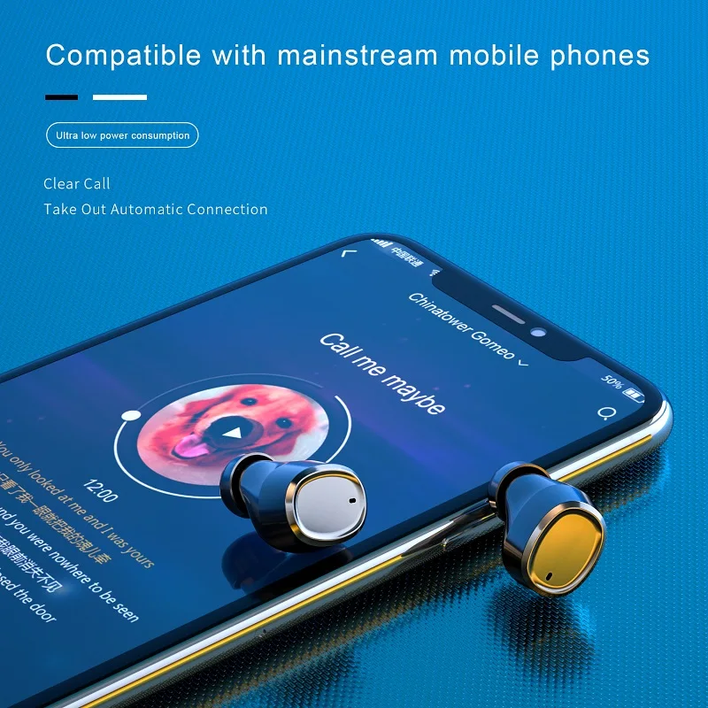 JFWEN T1 Bluetooth 5 0 Наушники Беспроводные спортивные наушники TWS игры гарнитура с