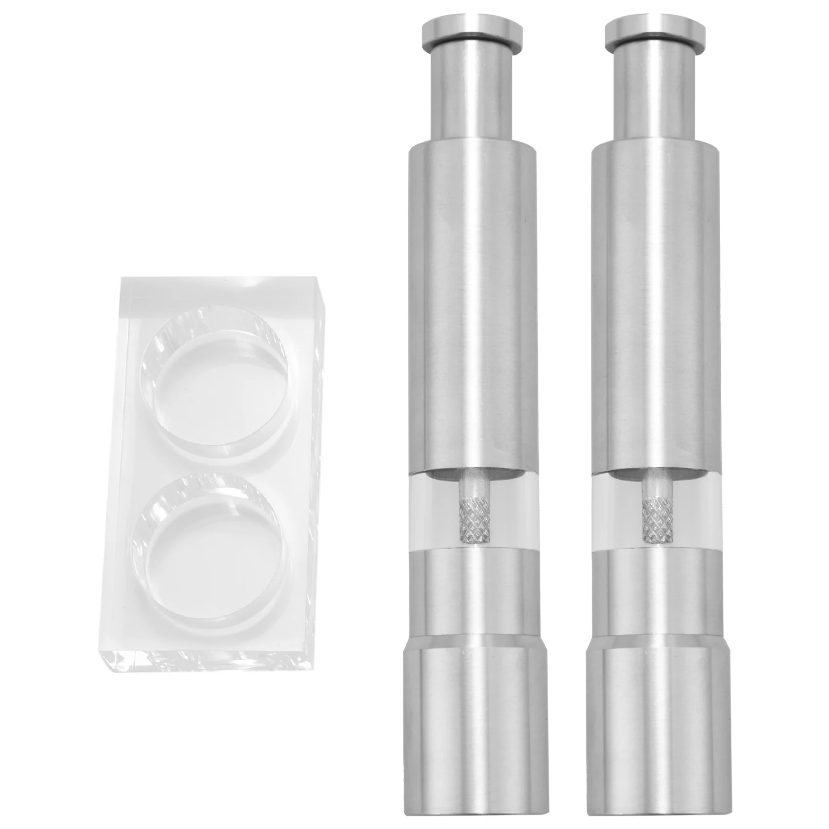 Мельница для соли и перца набор из 2 мельница солонка нержавеющей стали с