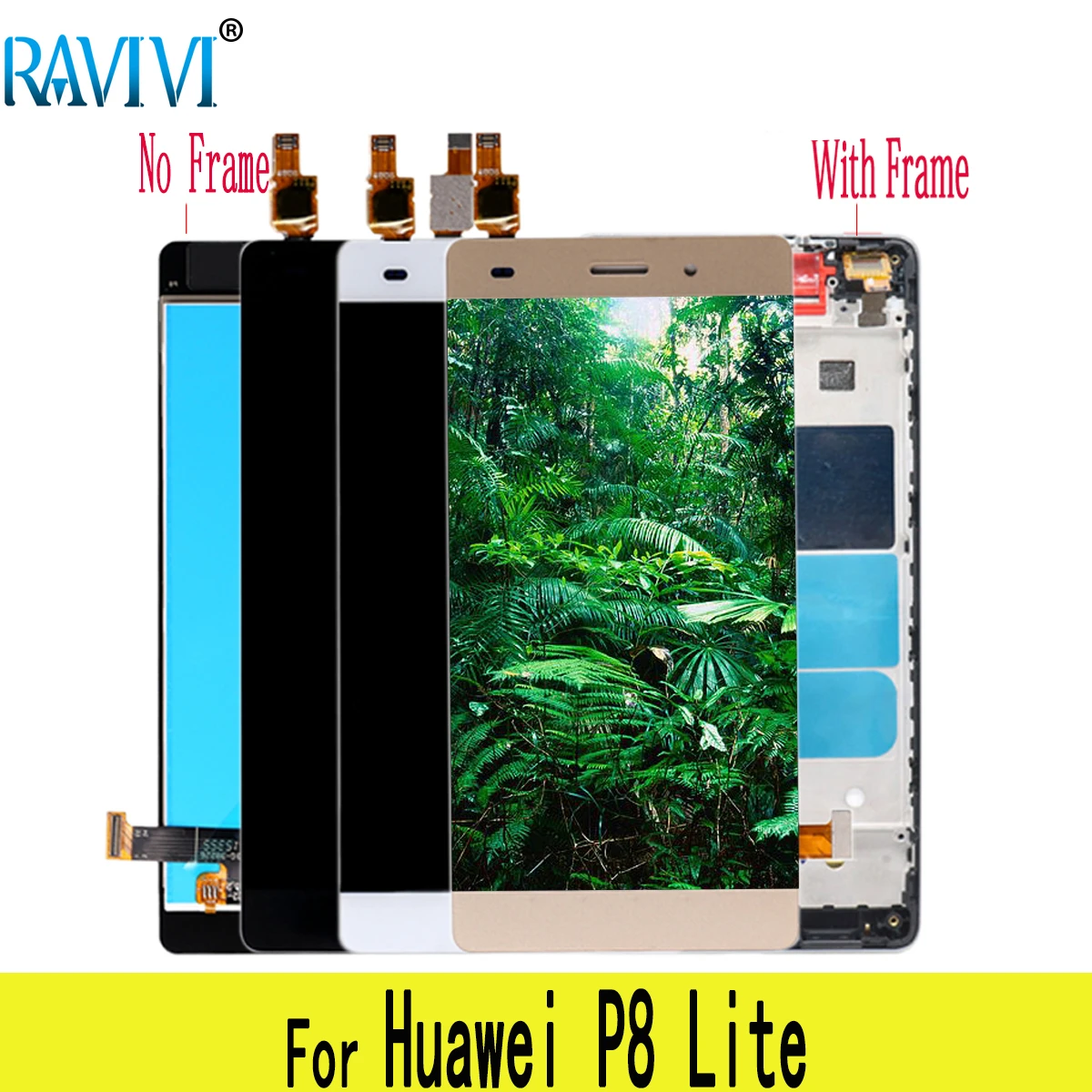 

ЖК-дисплей 5,0 "P8Lite для Huawei P8 Lite, ЖК-дисплей с сенсорным экраном и дигитайзером в сборе, Замена для Huawei P8Lite