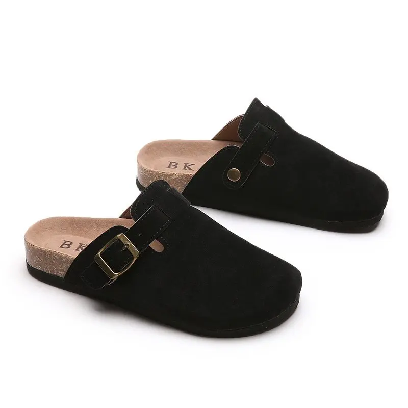 2022 Spring and Autumn Women's Slippers Fashion Round Toe Slippers Couple Slippers Man Outdoor Casual Shoes Women Suede Slides