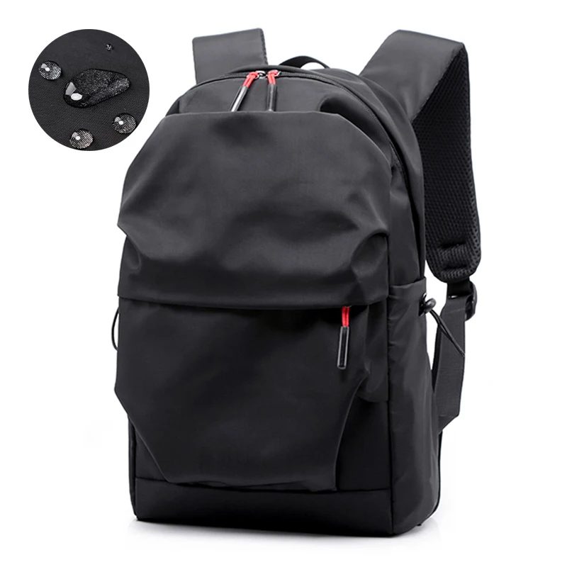 15.6 Inch Laptop Bag For Men Multifunction Waterproof Backpack Men Luxury Student School Bags Notebook Backpacks Casual Pleated
