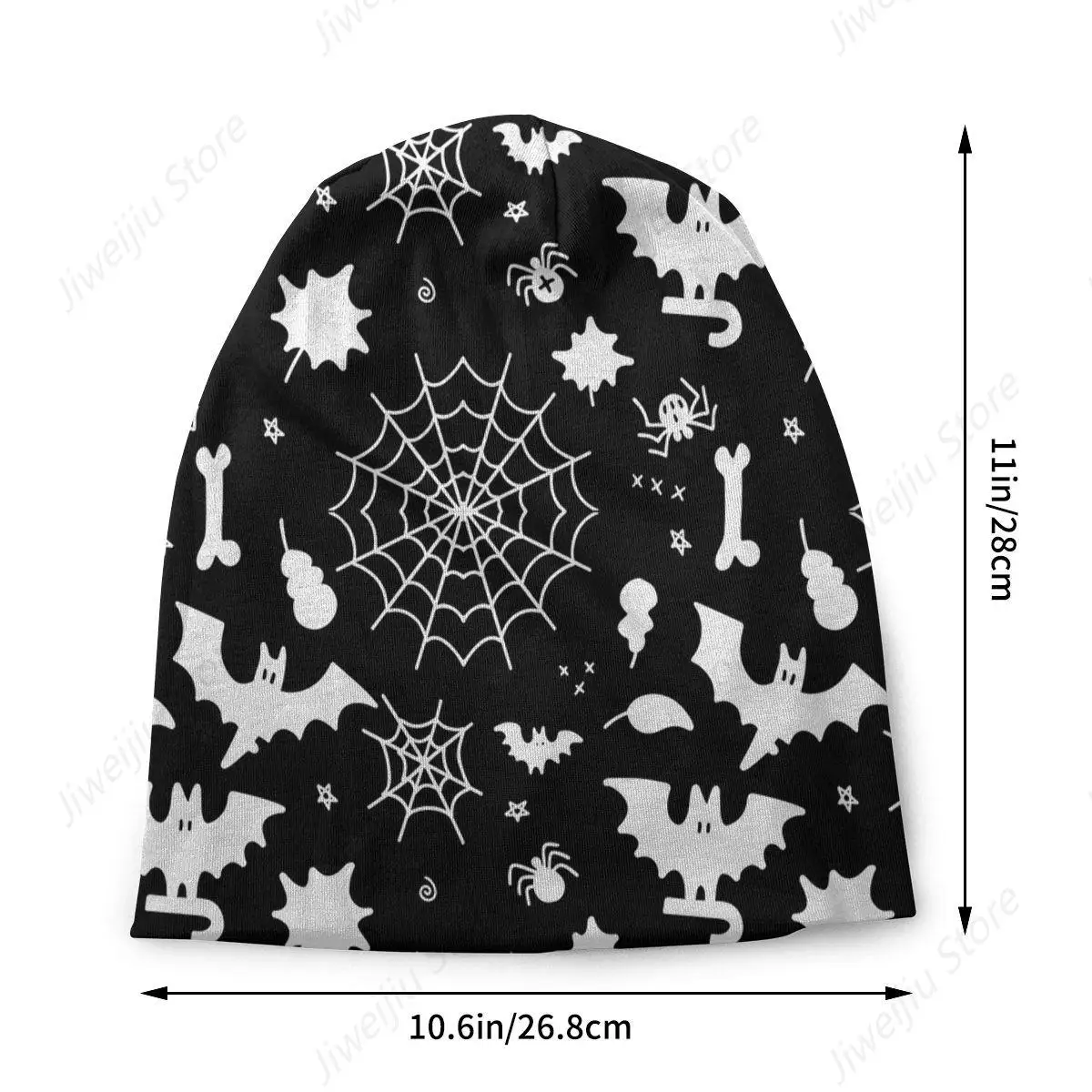 Хэллоуин Skullies шапки летучие мыши паутина тонкая шляпа осень-весна капот мужские