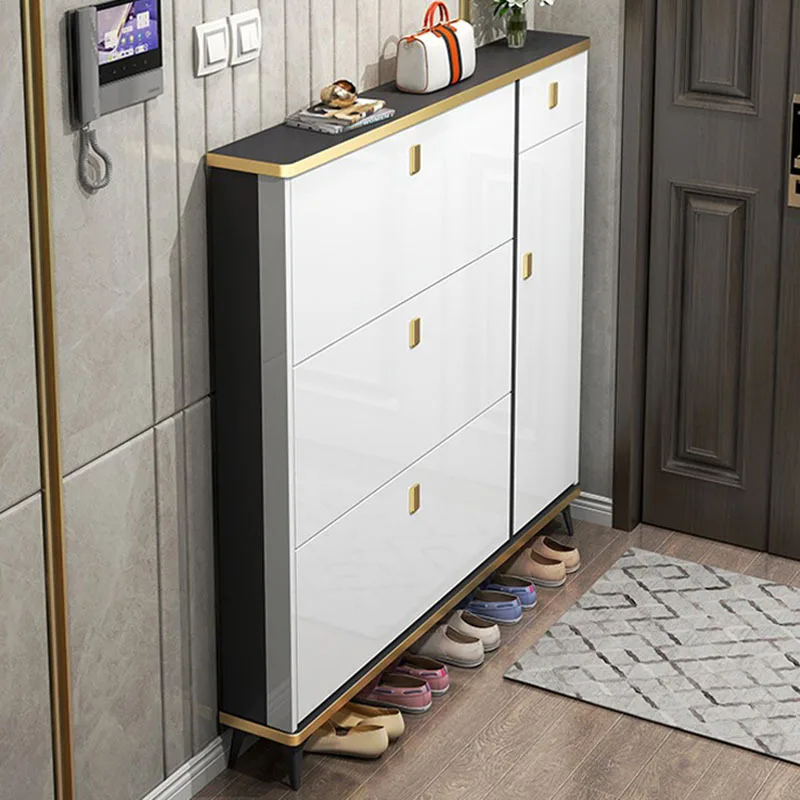 Ультратонкие узкие шкафы для обуви многослойные хранения в колледже полка