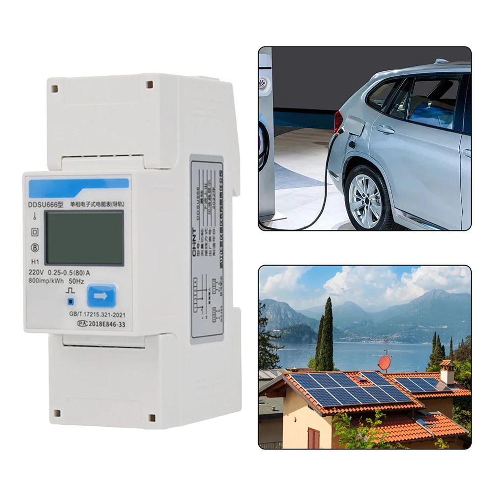 DDSU666 счетчик электроэнергии однофазная направляющая DIN RS485 для умной энергии
