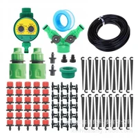 plant watering kit smart garden watering system self automatic watering timer drip irrigation system with adjustable nozzle