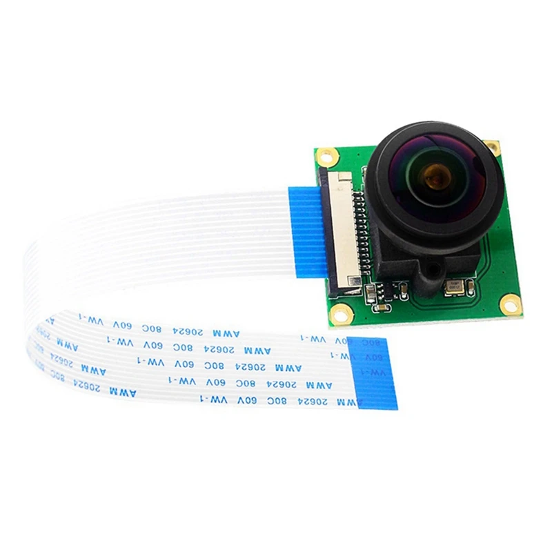 

For Raspberry Pi 4B/3B+/3B/3A+Camera 5MP 1080P Day Vision Wide Angle Fisheye 175 Degree Fisheye Focus Adjustment Camera