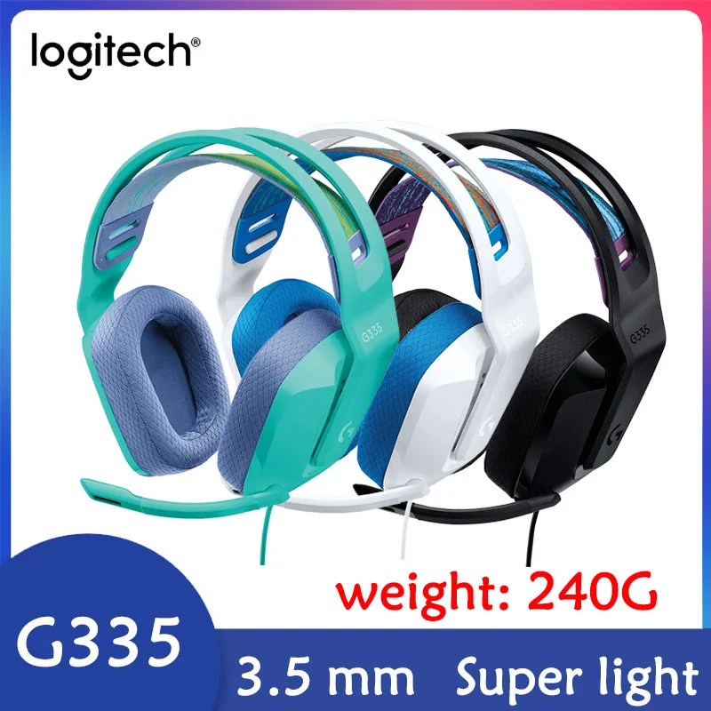 

Logitech G335 gaming gaming headset head-mounted wired computer headset with wheat virtual 7.1 surround sound stereo