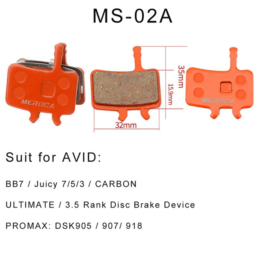 

1pair Resin Brake Pads Disc Brake Pad Resin Brake Pads Brake Pads Cycling Accessories For Av Id BB7 Juicy 5 7 BB5
