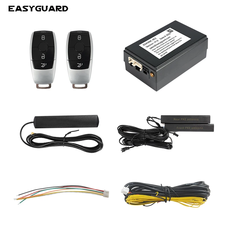

Комплект смарт-ключей EasyGuard PKE для Benz с заводским стартом зажигания FBS4, постоянный ток 12 В, бесключевой доступ, включение и отключение, высокая безопасность