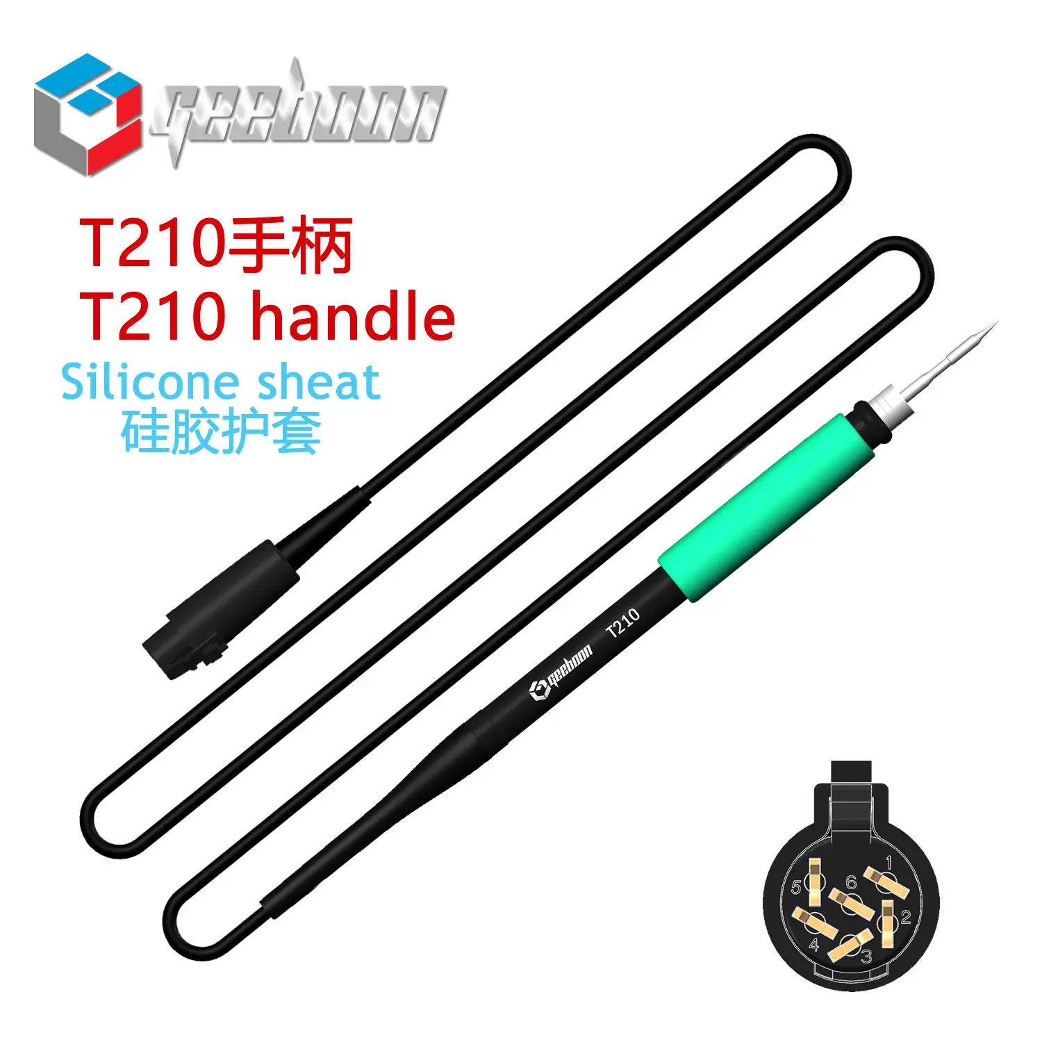 Фото Ручка для паяльной станции, совместимая с T245/C115/T12, а также с паяльными жалами C210/C245/C470/T12/C11 №4