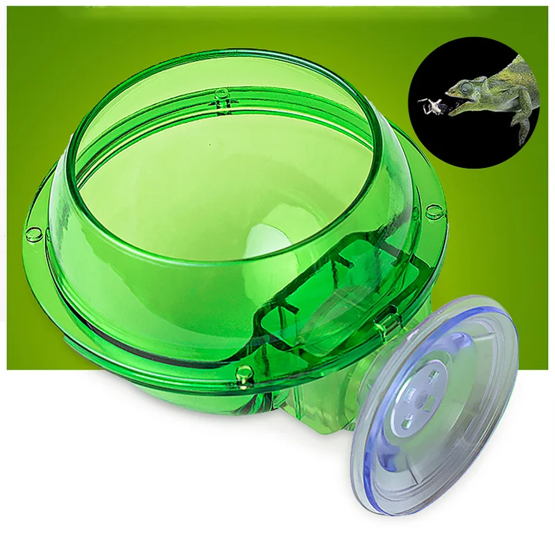 

Reptile Feeder Chameleon Feeding Food Bowl Water Dish Suction Cup for Gecko Lizard Bearded Ledge Supplies Pets Accessories