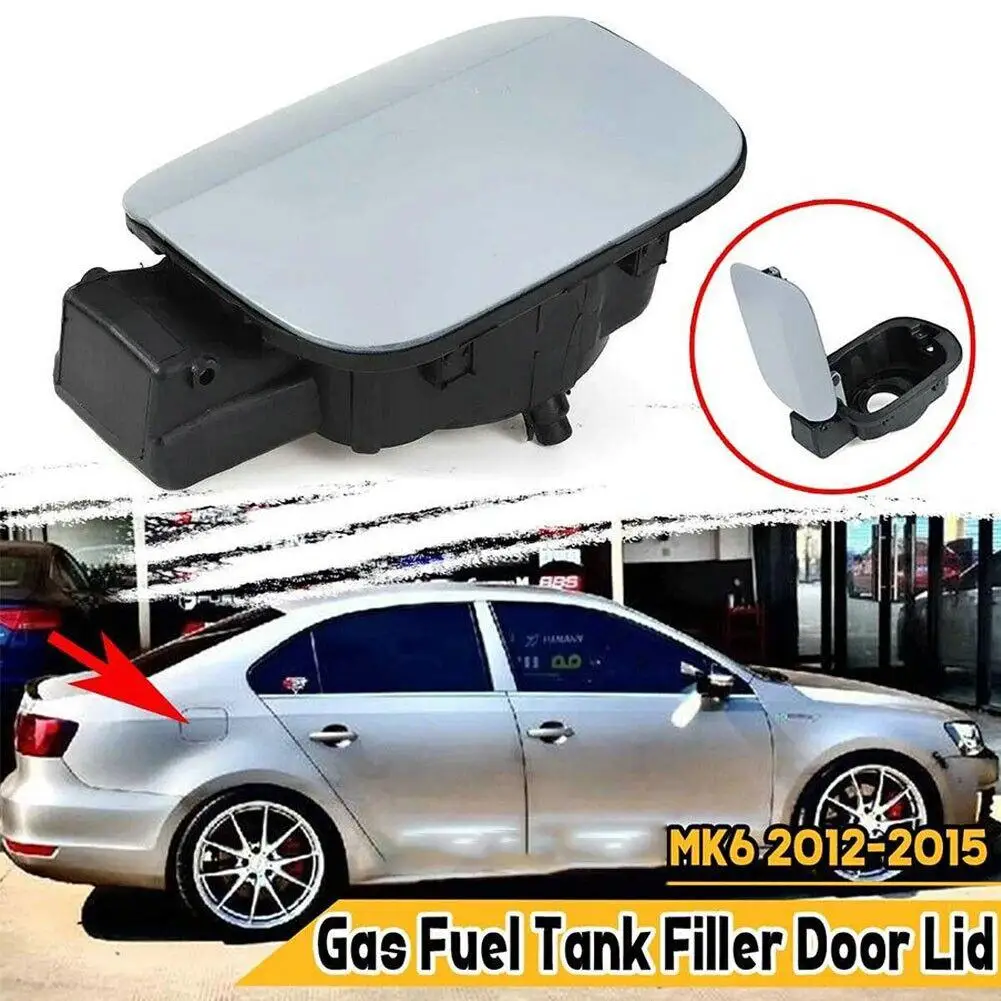 Auto Car Gas Fuel Tank Filler Door Flap Cover Cap Lid Replacement For Volkswagen Sagitar Jetta Mk6 12-15 Years Car Accessories